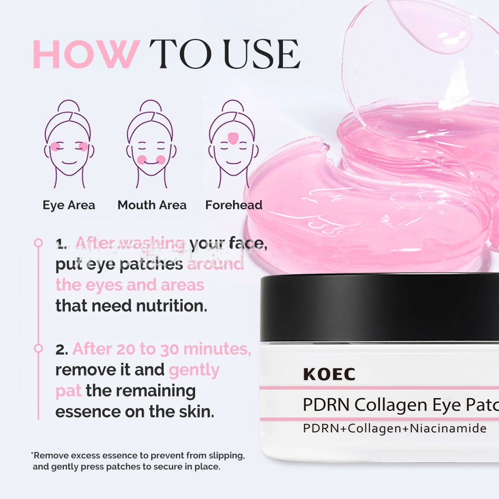 Collagen 60pcs Niacinamide Moisturizing And Nourishing Eye Mask