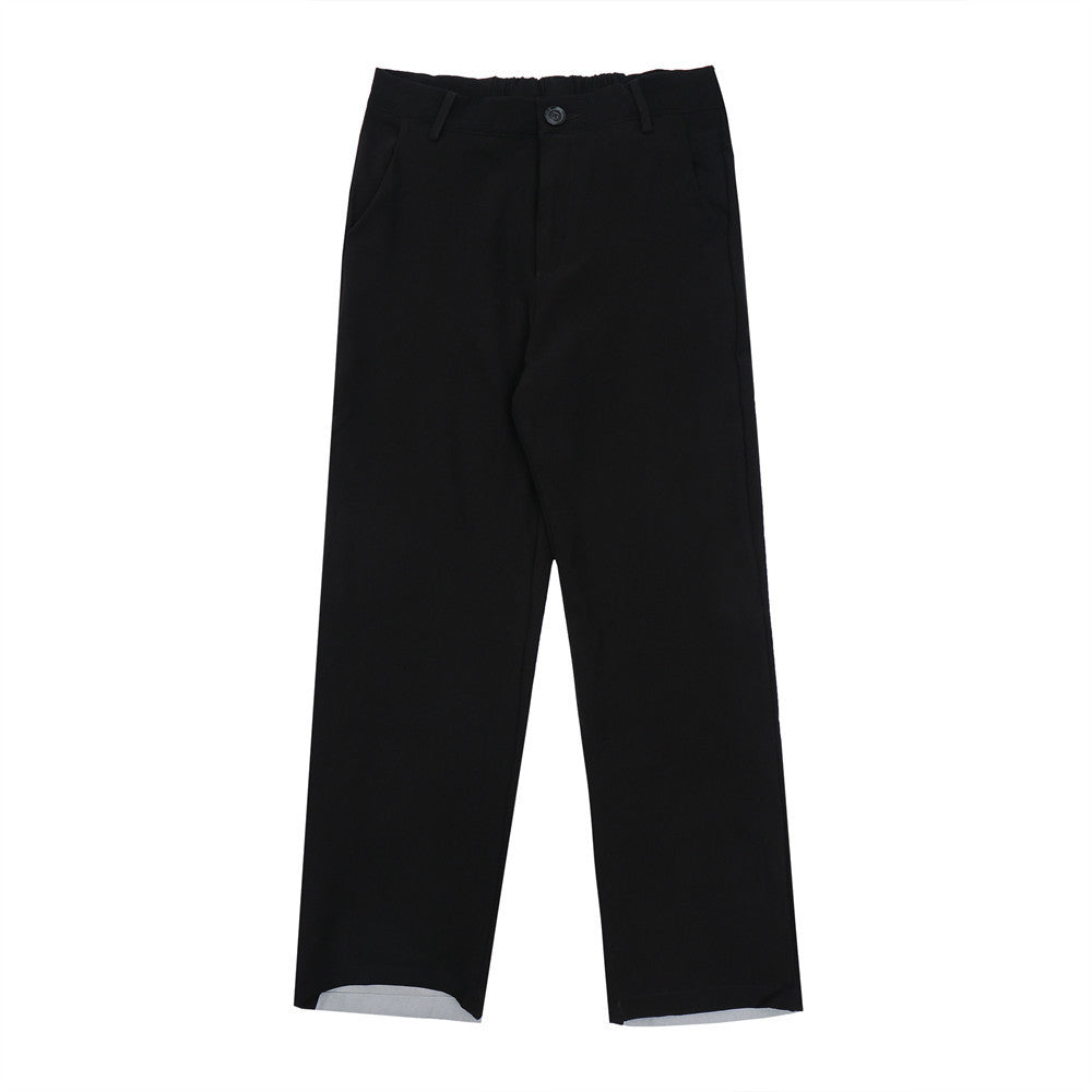 High Street Fashion Brand Loose Straight-leg Pants Dark Trend