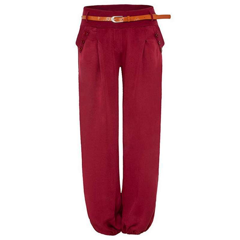 Printed Loose Low-rise Wide-leg Pants Pure Cotton
