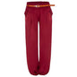 Printed Loose Low-rise Wide-leg Pants Pure Cotton