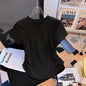 Short Short Sleeve T-shirt Summer Design Slim Fit Slimming