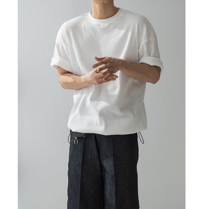 High Quality White Waffle T-shirt