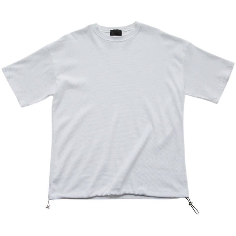 High Quality White Waffle T-shirt