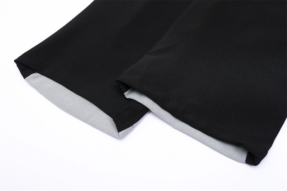 High Street Fashion Brand Loose Straight-leg Pants Dark Trend