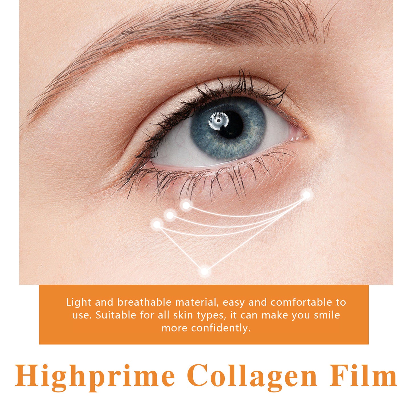 Collagen Eye Mask Reduces Fishtail Lines Around Eyes And Dark Circles